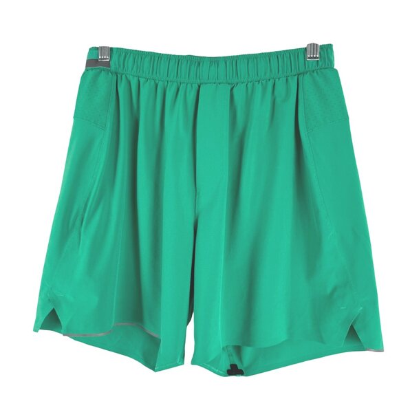 Lululemon Surge Linerless Short 6" Mens Medium Green Athletic Workout SS-1998 - Picture 1 of 8